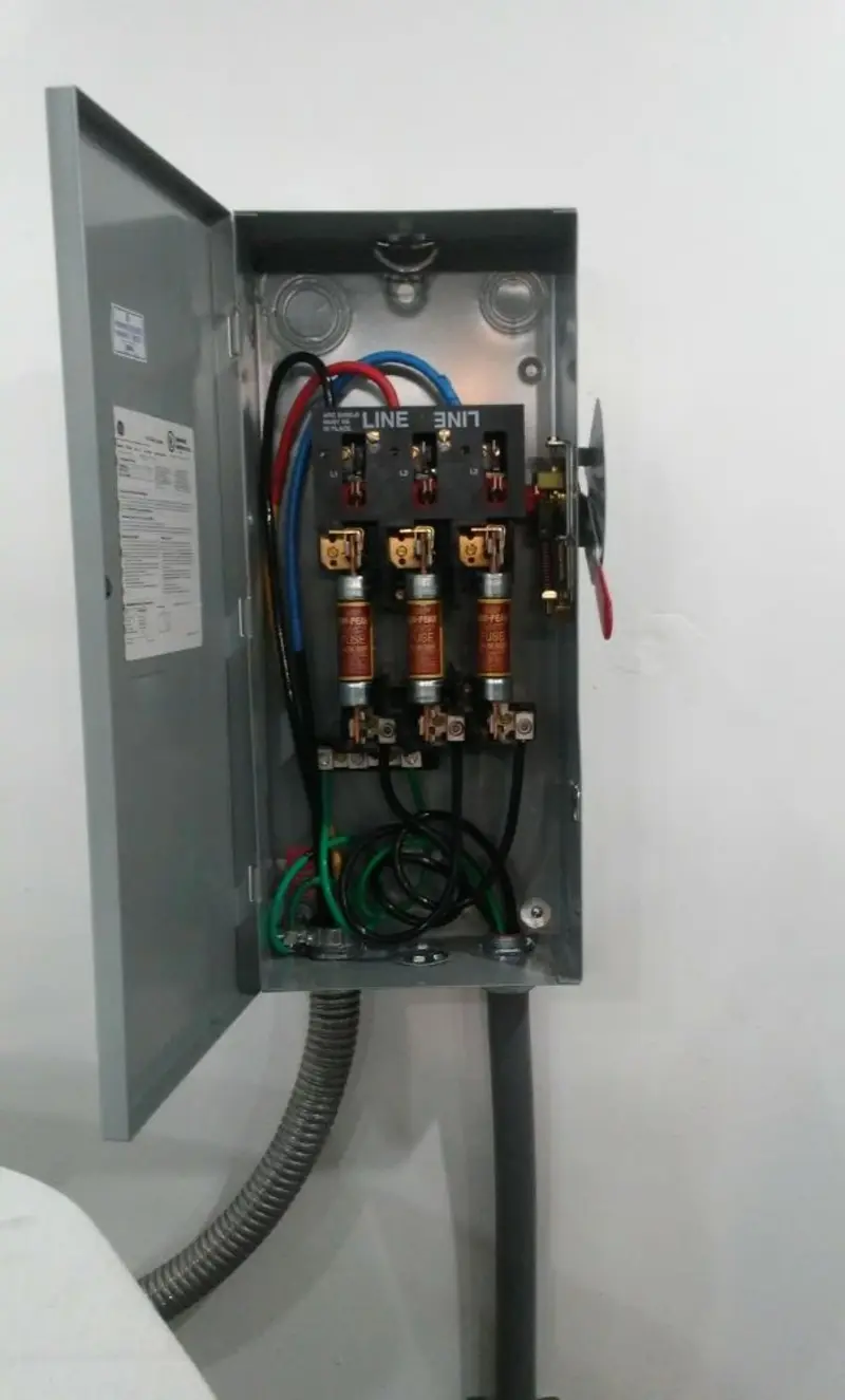 Three-phase disconnect switch installed for Electrical Wiring & Rewiring in Tukwila