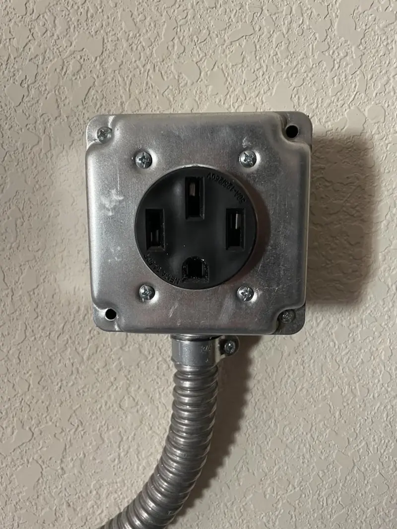 NEMA 14-50 outlet installed for Electrical Panel Upgrade in Tukwila