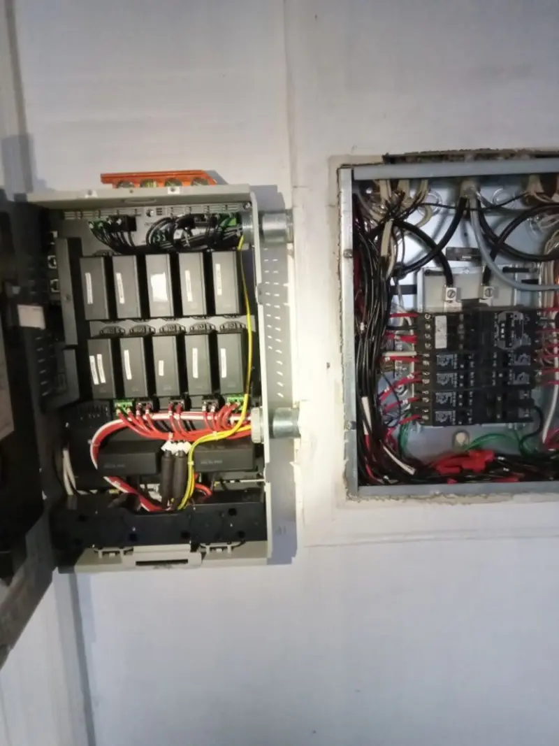 Electrical panel upgrade completed for Security Camera Wiring in Tukwila